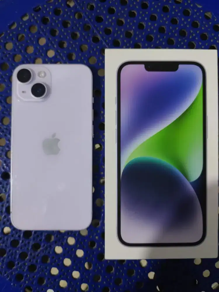 iPhone 14 128gb ungu iBox ( tam ) lengkap