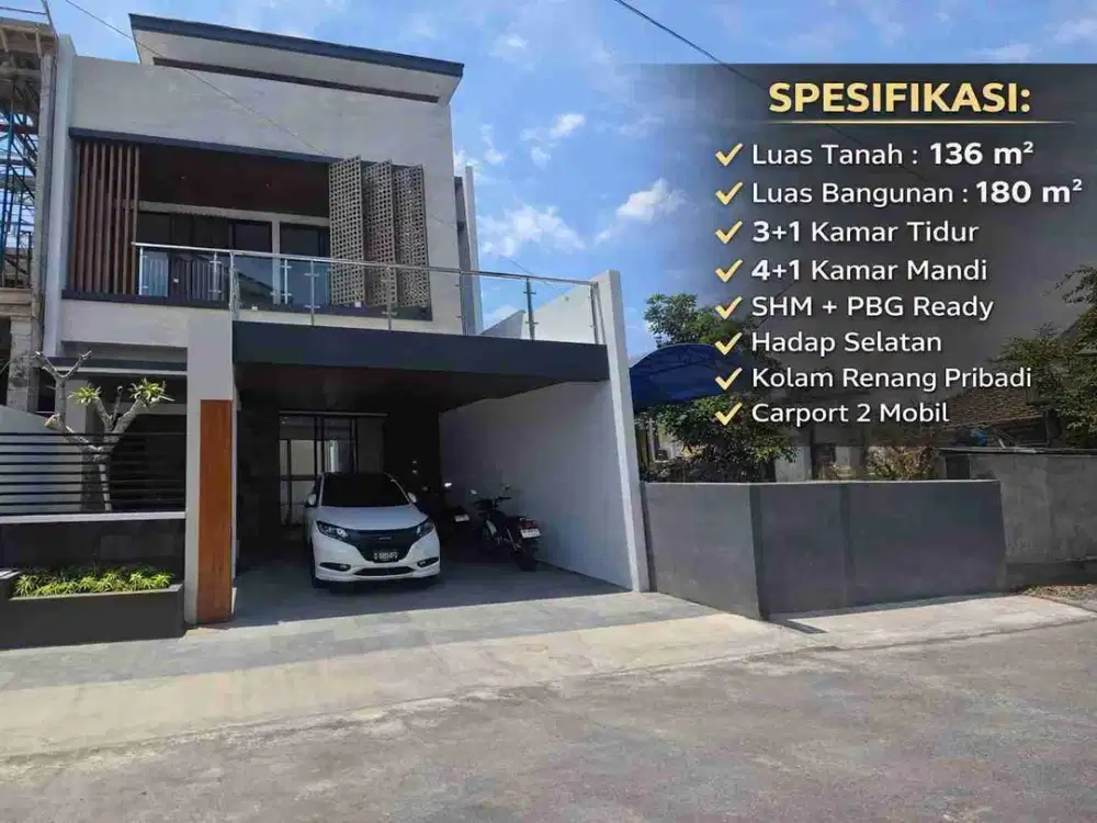 Rumah Mewah Modern 2 Lantai + Kolam Renang Dekat UGM | Palagan KM 1 Jogja