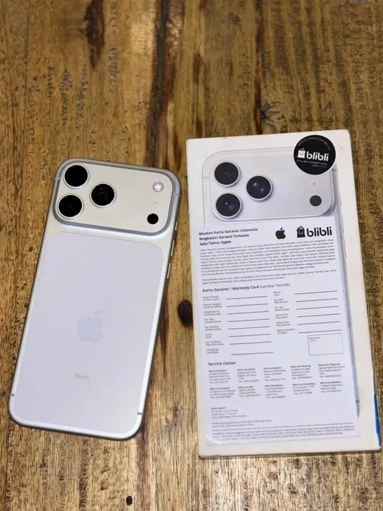 Iphone 17 pro max silver 256 garansi resmi