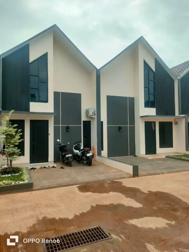 Rumah Scandinavian mezanine 4 menit ke tol sawangan akses mobil