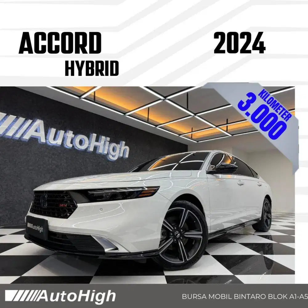 DP10% [Km3.000] Accord HEV RS Hybrid 2024 White Reg 2025 #AUTOHIGH
