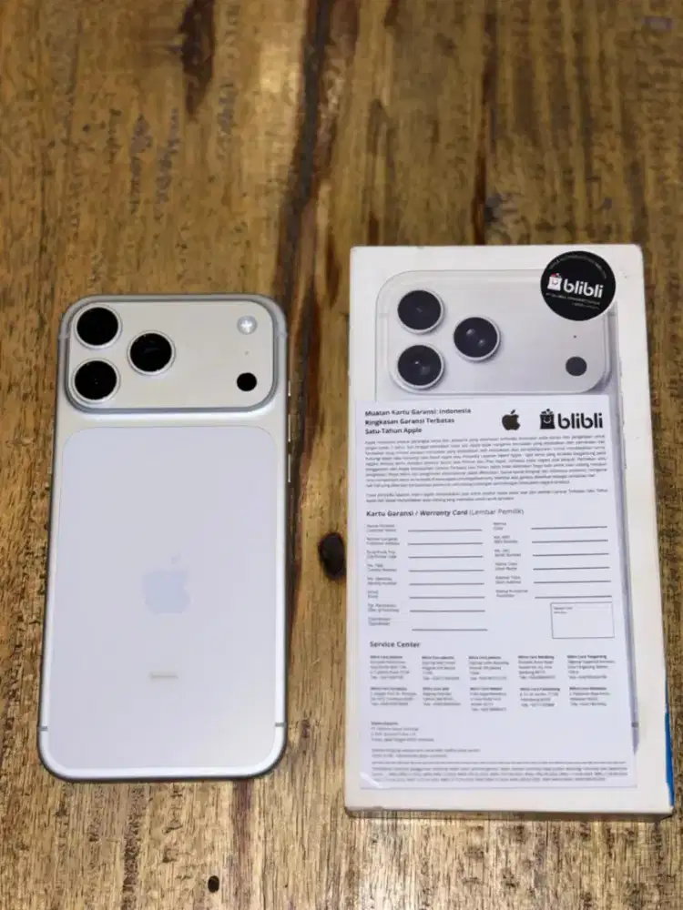 iphone 17 pro max silver 256 garansi resmi