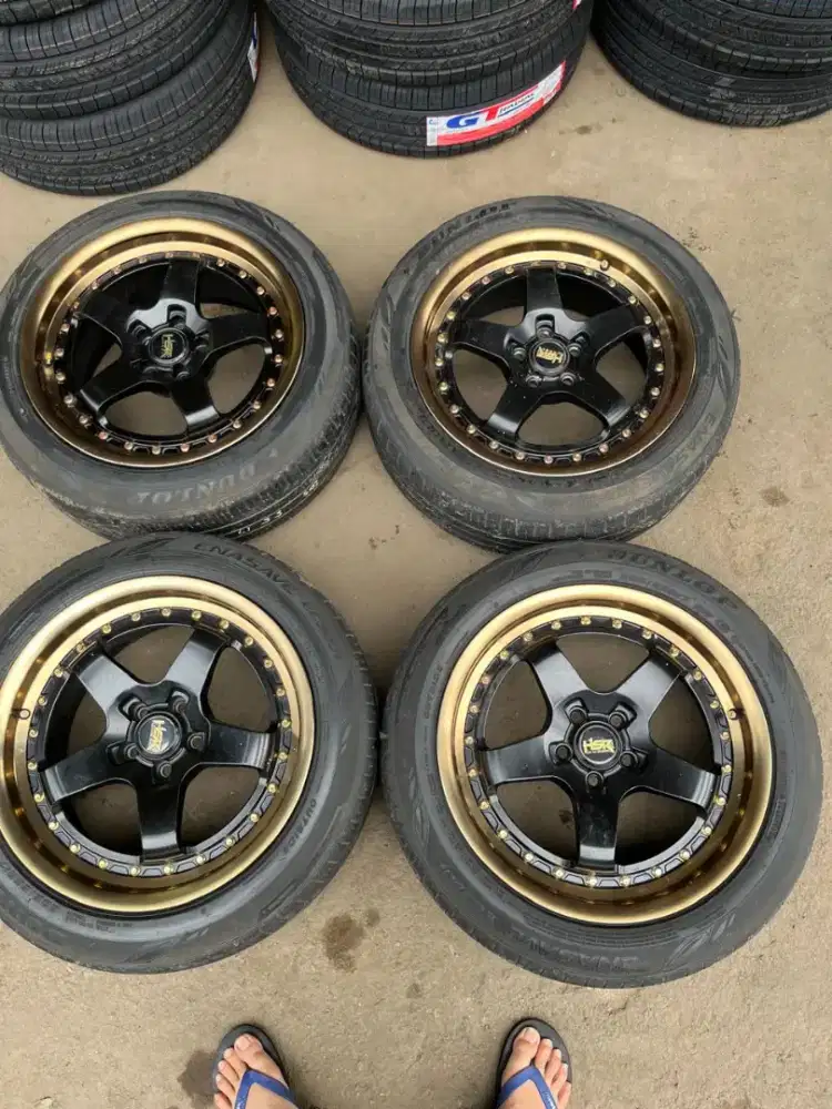 Velg hsr ring 17 pcd 5x114,3 ban 205/55 R17 4pcs