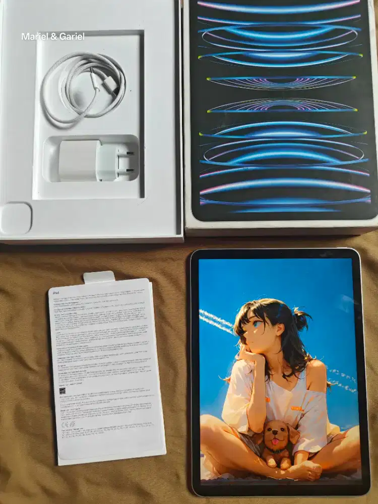 iPad Pro M2 128gb Wifi iBox resmi PA/a 4th Gen 4 Fullset Original