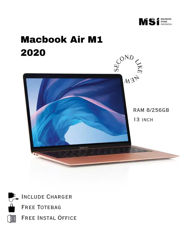 MacBook Air M1 2020 13” – 8GB / 256GB
