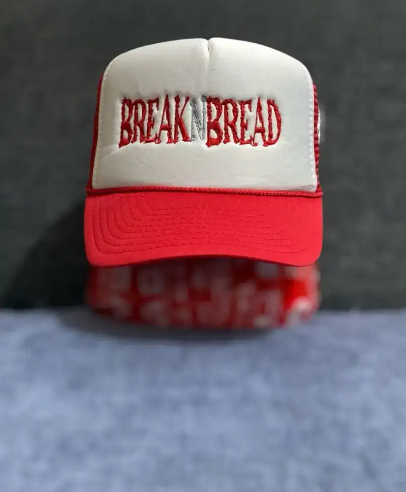 TOPI TRUCKER JARING BORDIR VINTAGE FITTING BAGUS BEKAS