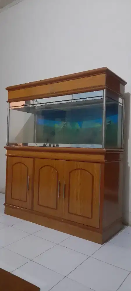 Lemari bupet aquarium
