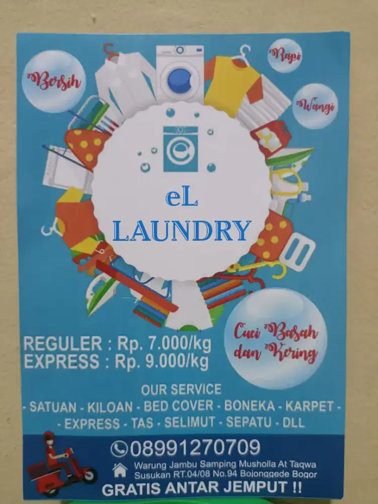 eL Laundry rapi wangi bersih