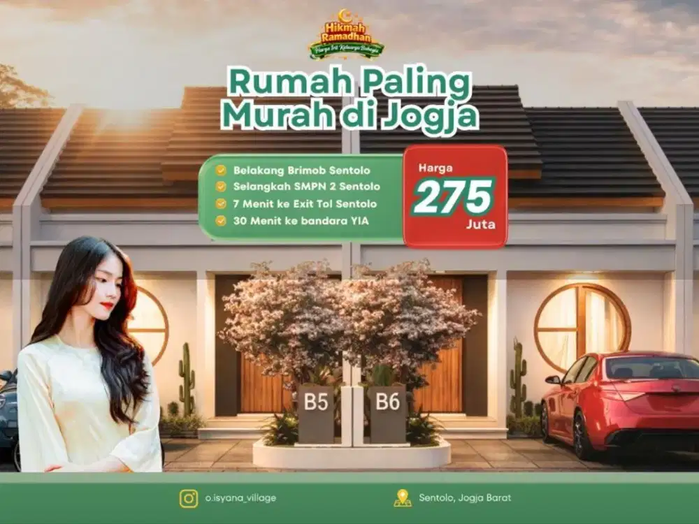 Rumah Minimalis Strategis di Sentolo Kulon Progo, Dekat Fasilitas Umum dan Potensi Investasi Menjanjikan