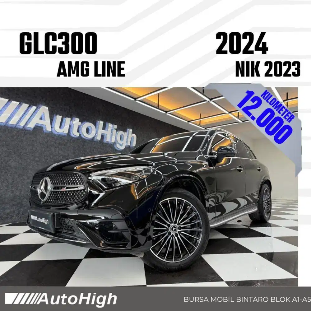 DP10% [Km12.000] GLC300 AMG 2023 Black / GLC 300 Reg 2024 #AUTOHIGH