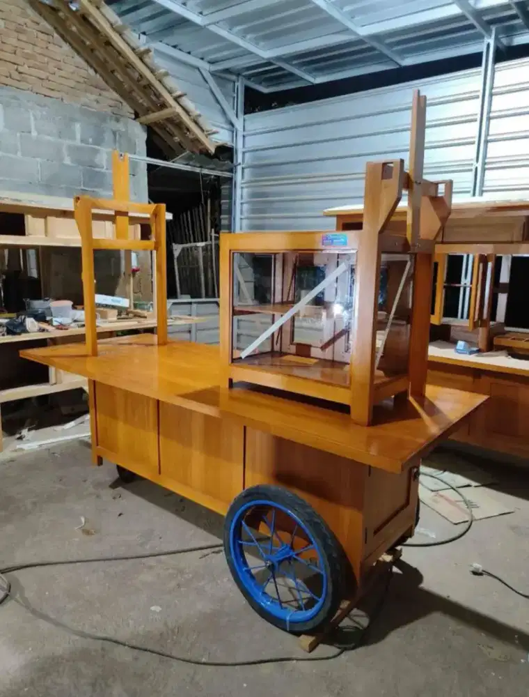 Jual Gerobak Angkringan,Bakso,Mie Ayam,Bubur,Roti BakardlL.