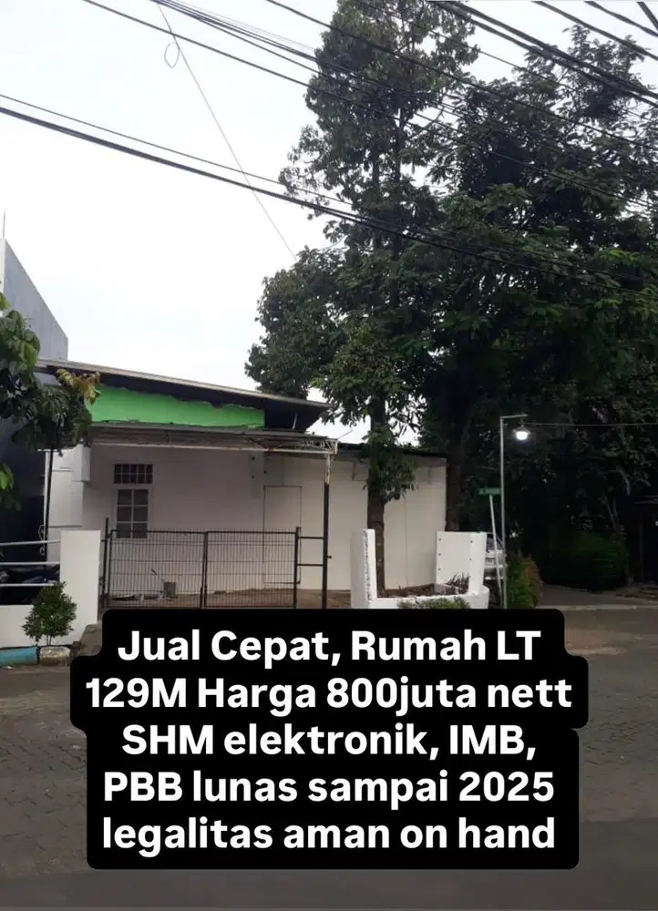 jual cepat tanah luas BU Murah tanpa perantara pondok cabe ciputat
