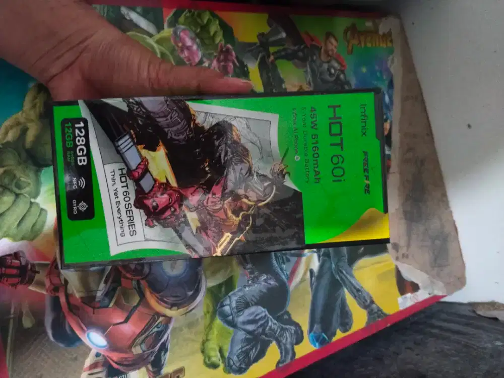 Infinix hot 60i ram 6+6/128 segel box