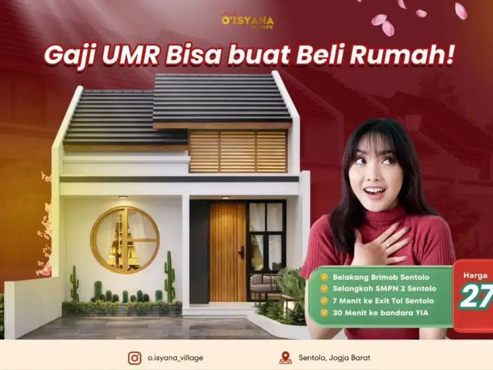 Promo Terbatas Rumah Minimalis di Sentolo Kulon Progo Harga Mulai 275 Juta dengan Legalitas Lengkap