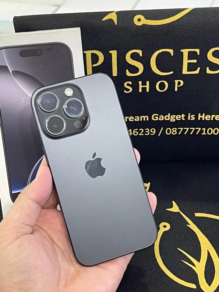 IPHONE 16 PRO 128GB BH90 MULUS FULSET ORI BKN MAX