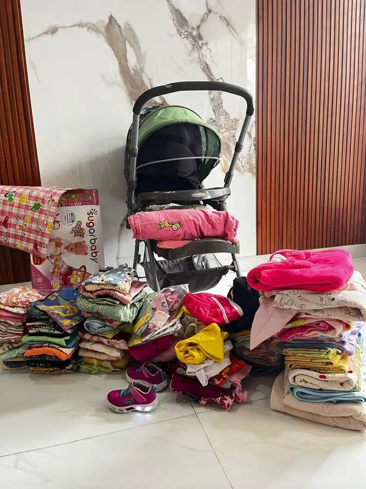 Dijual Stroller 3 Posisi FREE Bouncher, Perlengkapan Newborn Cewe