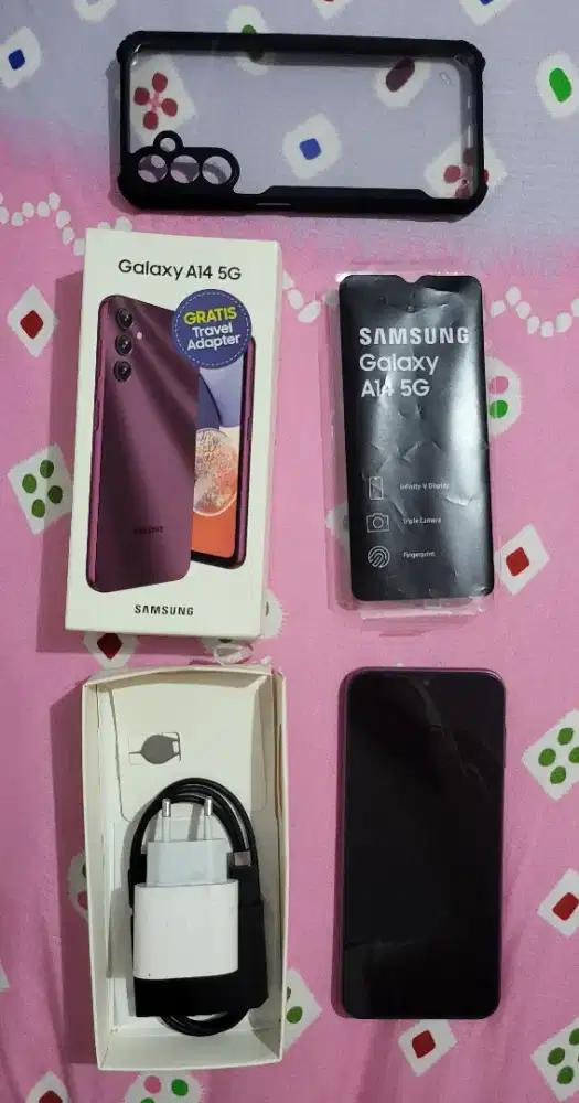 Samsung A14 5G 6/128 Fullset Mulus Siap Pakai di Condet