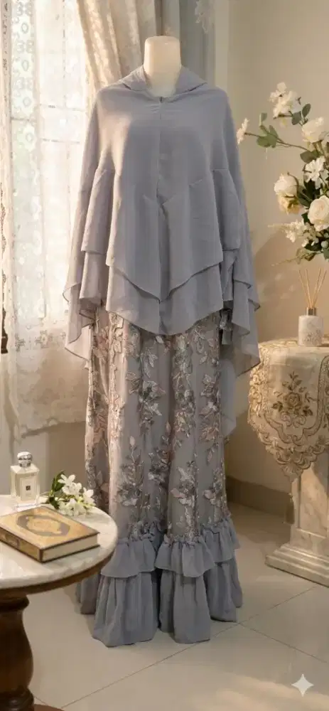 Preloved set syari untuk pesta