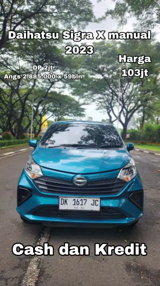 Dp 2jt angs 2,858 x 59bln...Sigra X Manual 2023