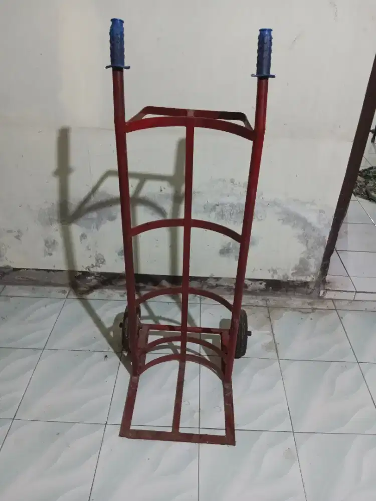 Troli roda dua besar, 18cm. Kondisi Normal