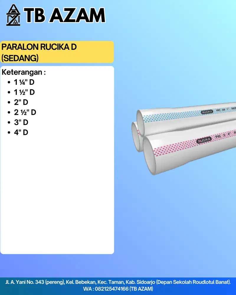 Paralon RUCIKA (D & AW)