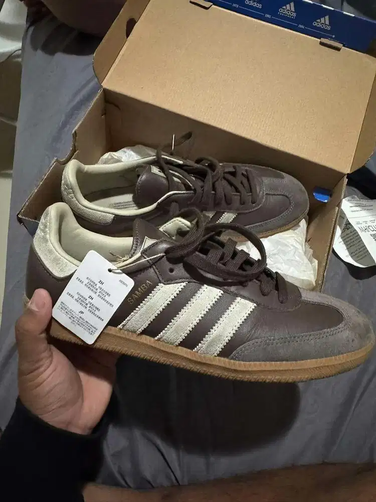 Jual Cepat Adidas Samba Og brown size 44