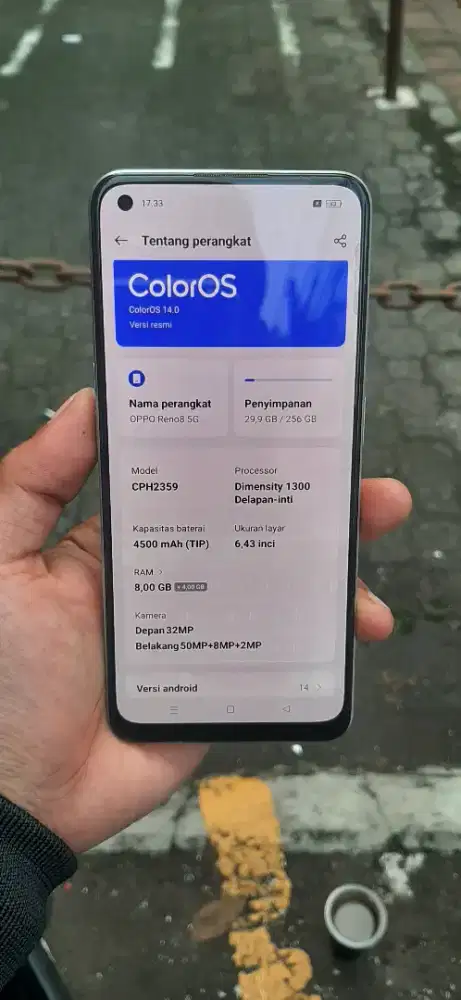 OPPO RENO 8 5G 
Segel Ori 100%
RAM 8+4/256