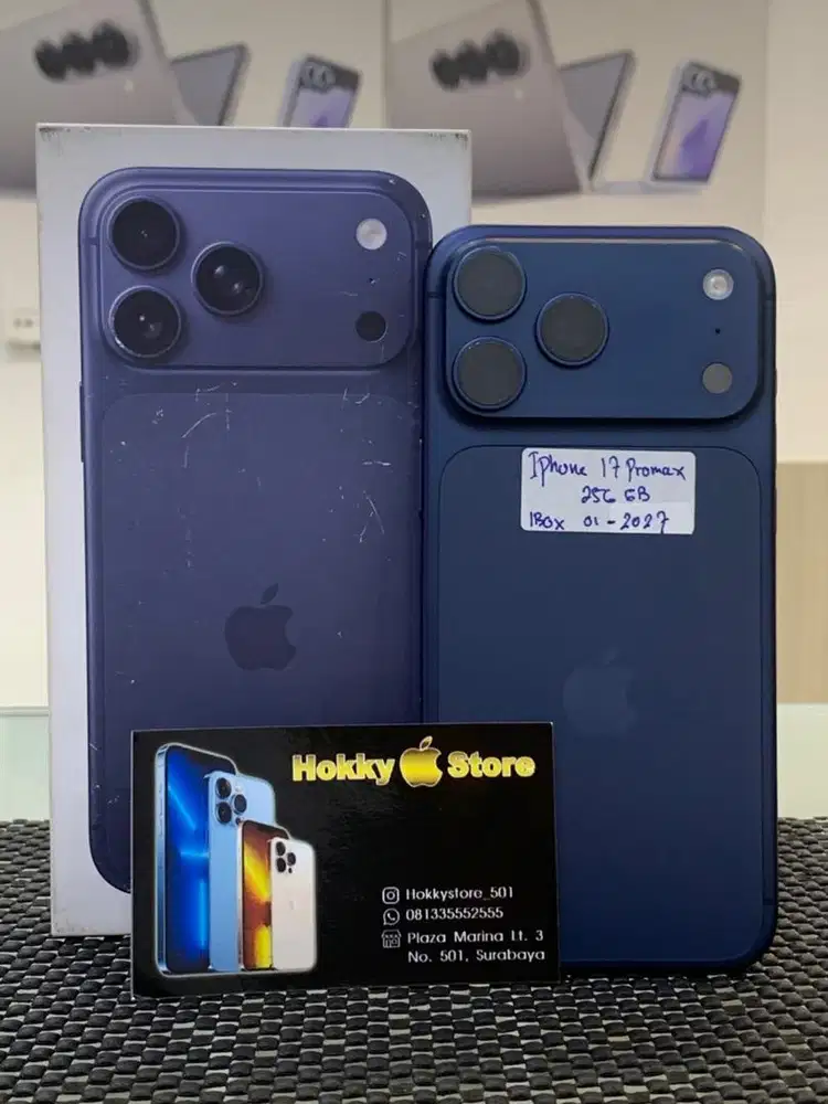 Iphone 17promax/256gb Deep blue garansi ibox januari 2027 bh 100% cc42