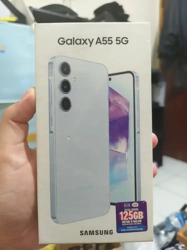 Samsung a55 5g mulus poll bazel masih plastikan