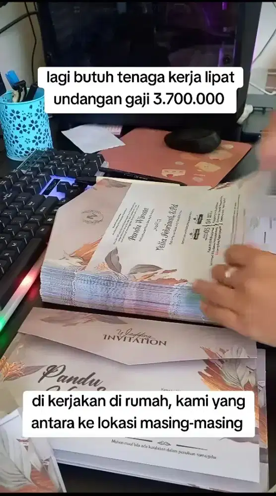 LOWONGAN PEKERJAAN LIPAT UNDANGAN