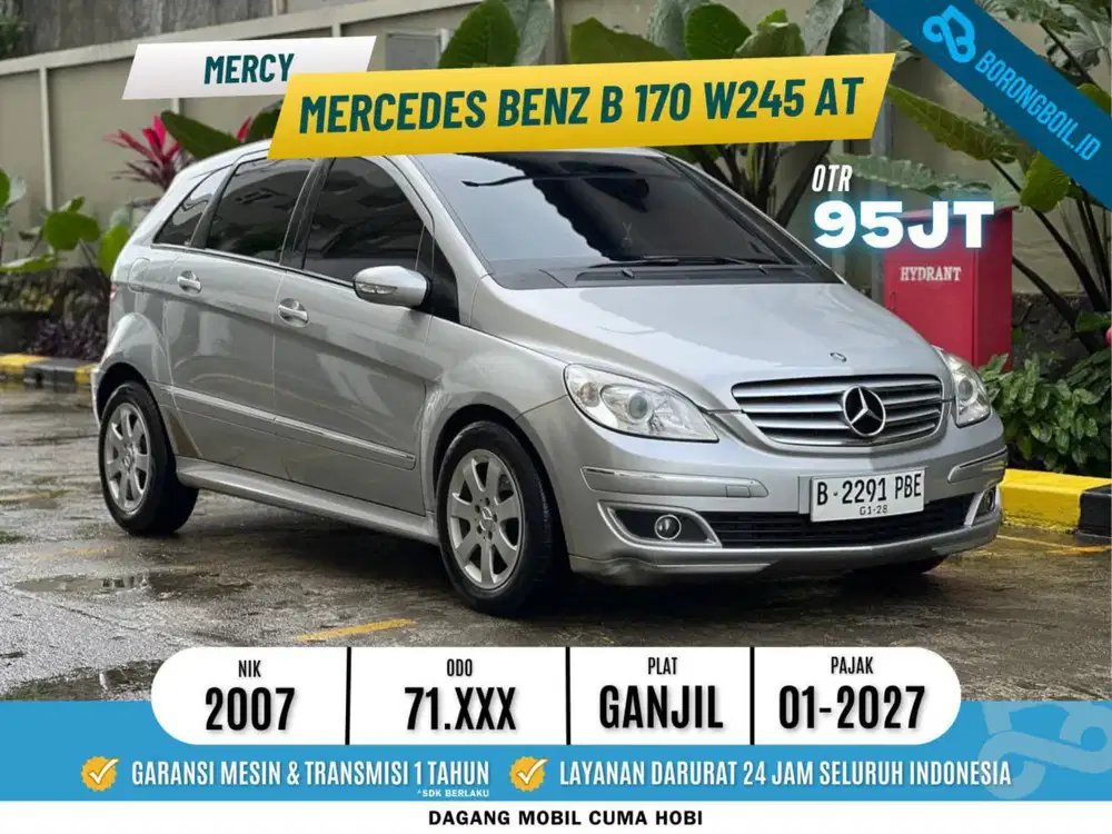 Mercedes Benz B 170 W245 AT 2007 Silver