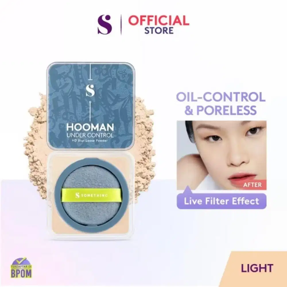 SOMETHINC Bedak Tabur 03 LIGHT Hooman Under Control HD Loose Powder