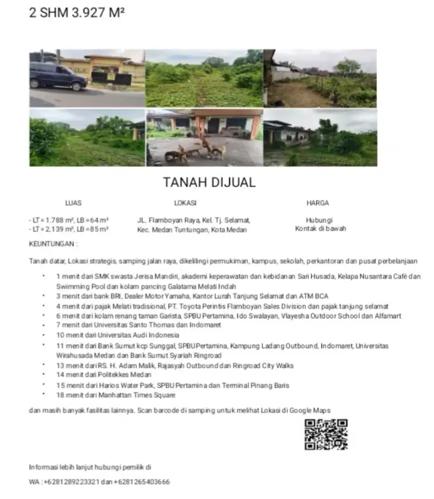 Tanah Dijual 2 SHM