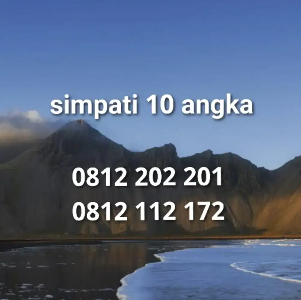 NOMOR CANTIK 10 angka