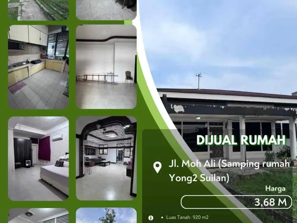Dijual Tanah Daerah Moh Ali Pekanbaru Kota!