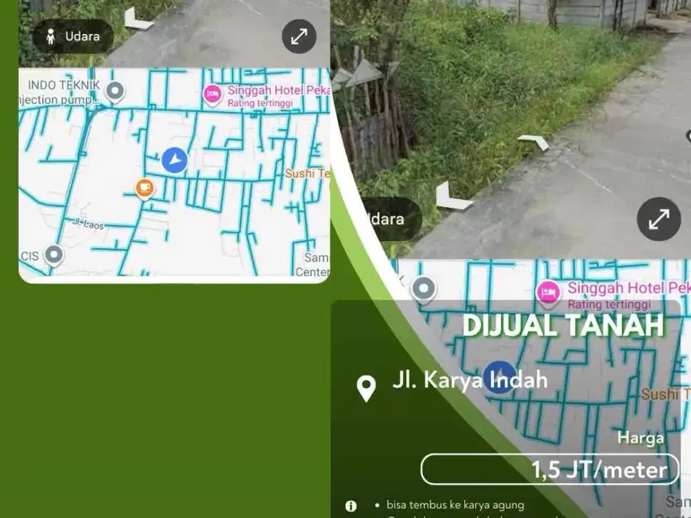 Dijual Tanah Daerah Karya Indah Pekanbaru Kota Siap Bangun!