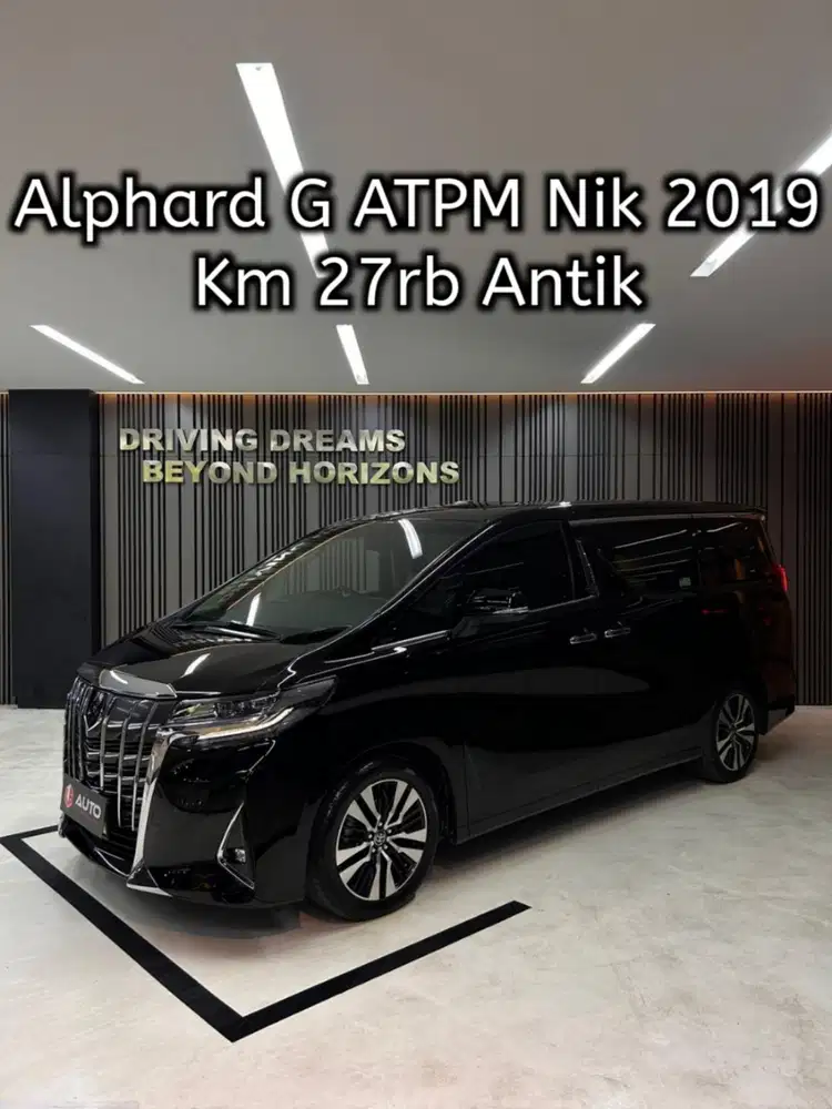 Toyota Alphard 2.5 G ATPM 2020 Hitam Km27rb Nik 2019 D1153AIC