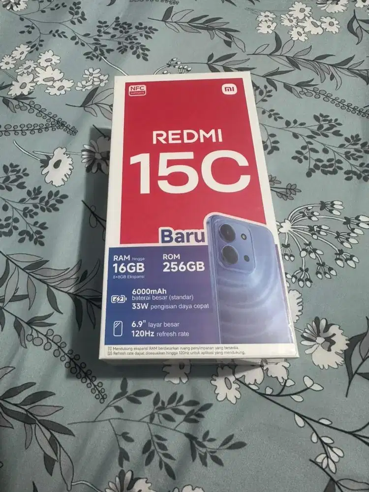 BARANG BARU REDMI 15C 8/256 GB TWILIGHT ORANGE