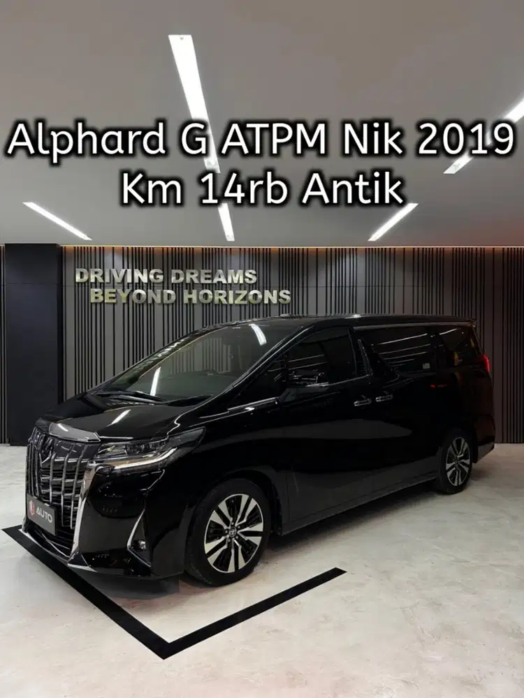 Toyota Alphard 2.5 G ATPM 2020 Hitam Km14rb Nik 2019 B2275PKM