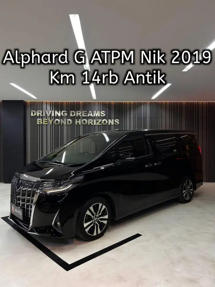 Toyota Alphard 2.5 G ATPM 2020 Hitam Km14rb Nik 2019