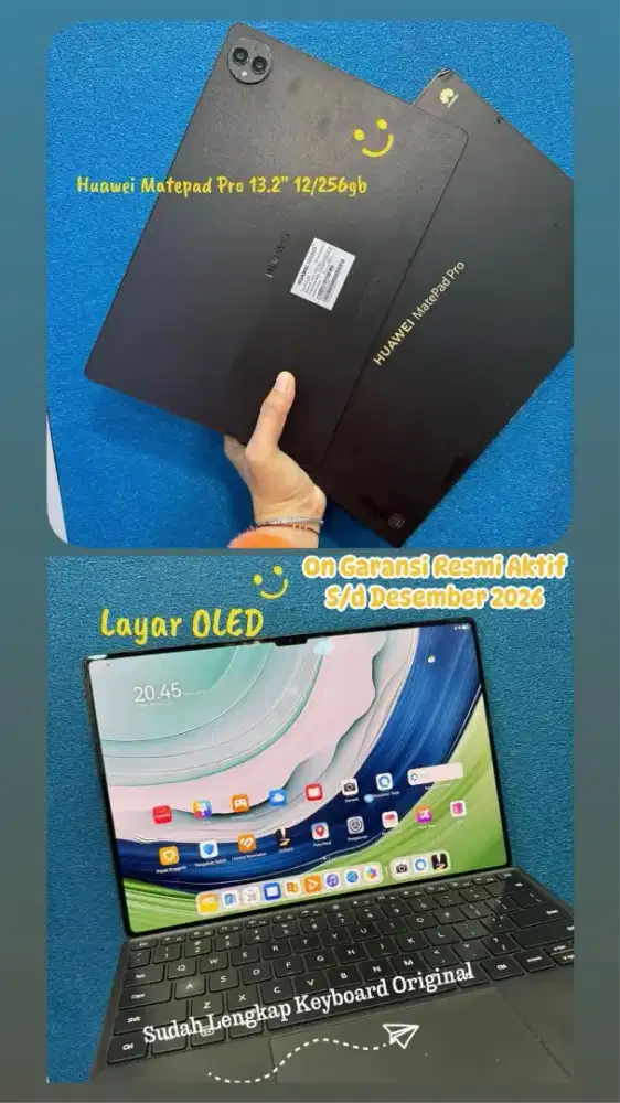 HUAWEI MATEPAD PRO 2025 13,2 INC 12/256 ON GARANSI RESMI LIKE NEW