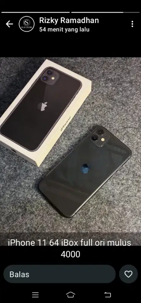 Dijual iPhone pemakaian sendiri