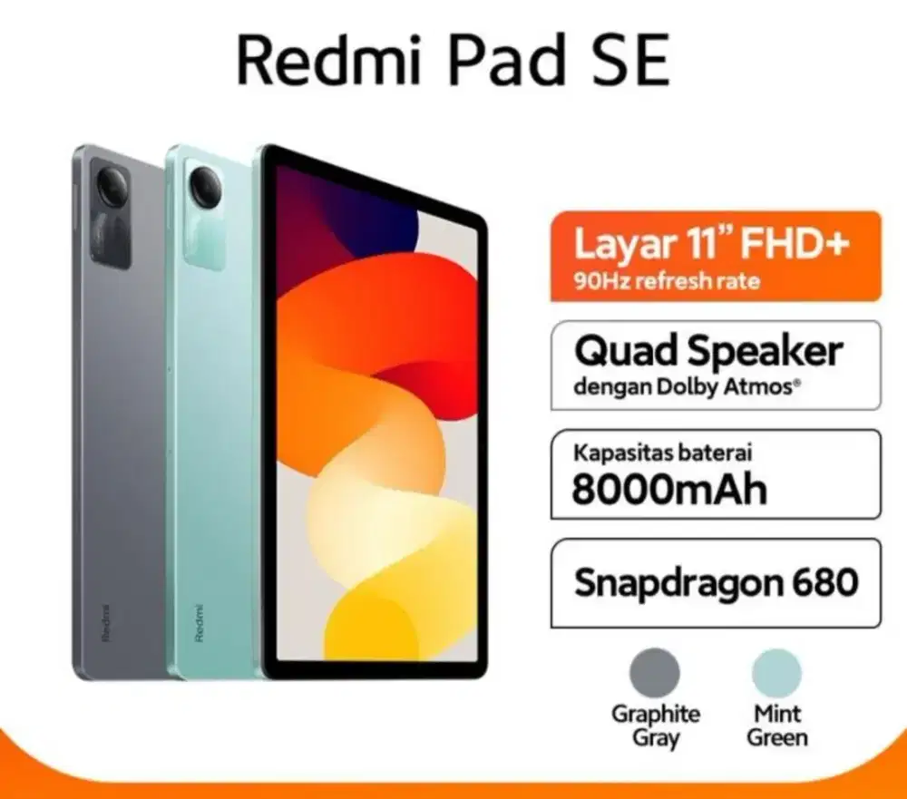 Bismillah jual Xiaomi redmi pad se new garansi resmi