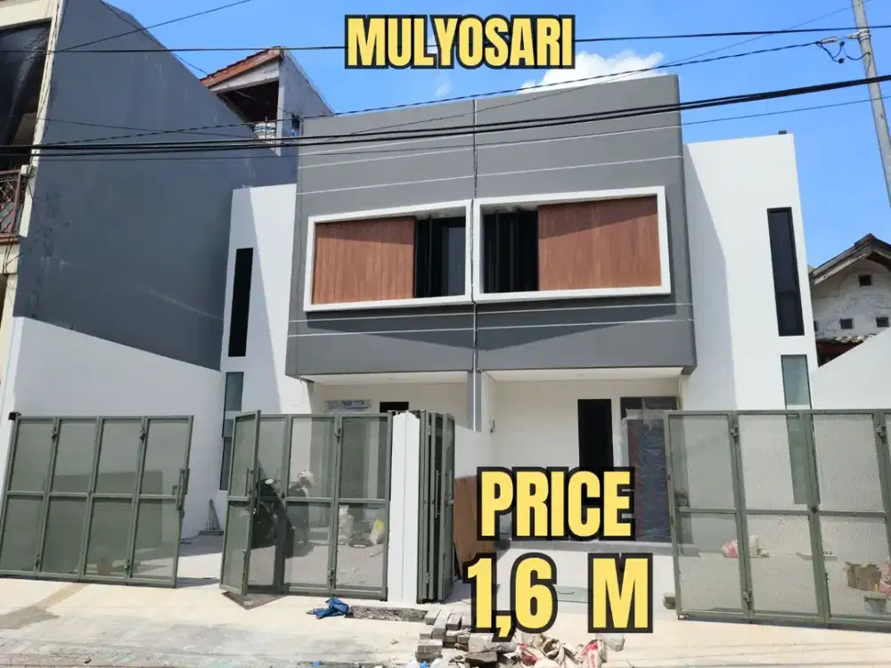‼️BARU GRESS 2 UNIT ‼️ RUMAH MULYOSARI MODERN MINIMALIS. DEKAT SUTOREJO, BABATAN PANTAI, ITS, UNAIR, MERR, KERTAJAYA, Dsb