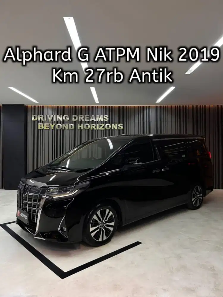 Toyota Alphard 2.5 G ATPM 2020 Hitam Km27rb Nik 2019