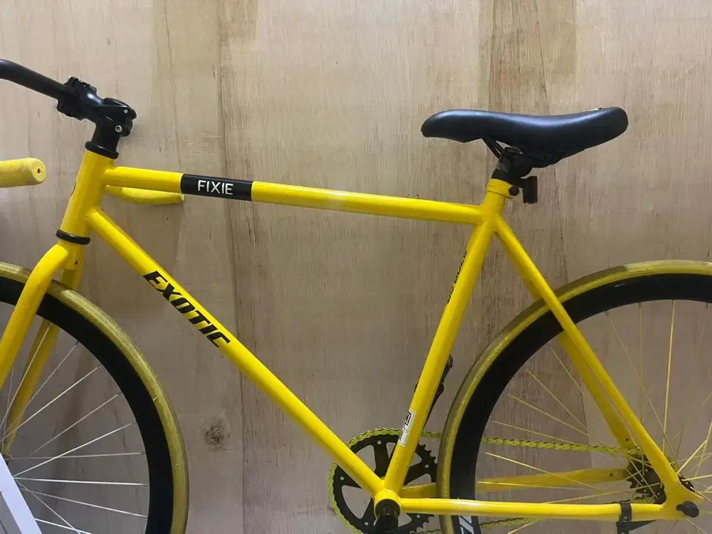 Sepeda Fixie Exotic Kuning