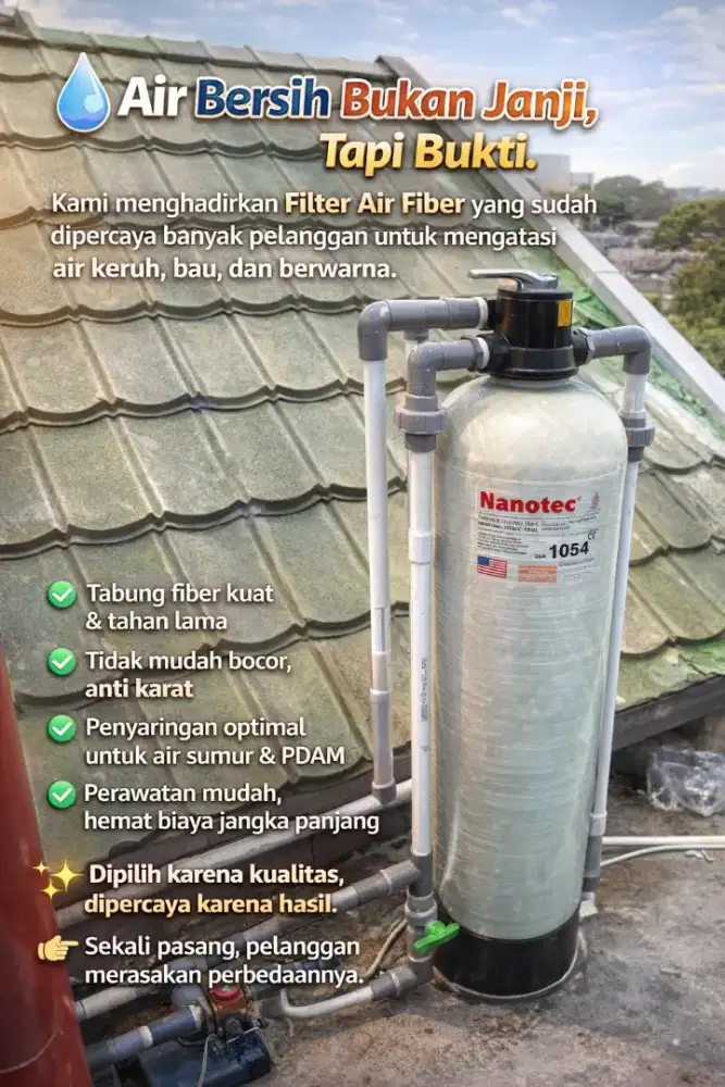 Filter Air Fiber Berkualitas untuk Air Lebih Jernih