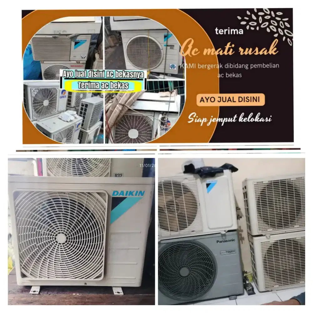 Terima ac bekas rusak