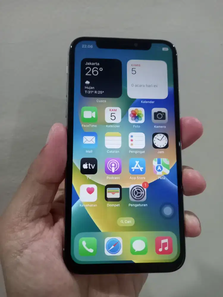 IPhone X White 256Gb Lte Fullset ex inter normal