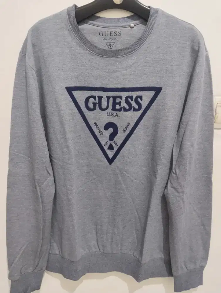 Flash Sale CN Beanded Ori GUESS size L-XL Modis Casual Keren Kece